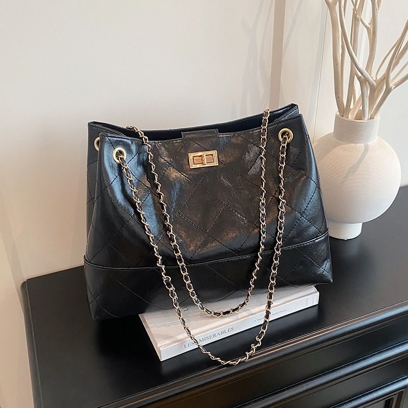 Sac chaîne bicolore matelassé