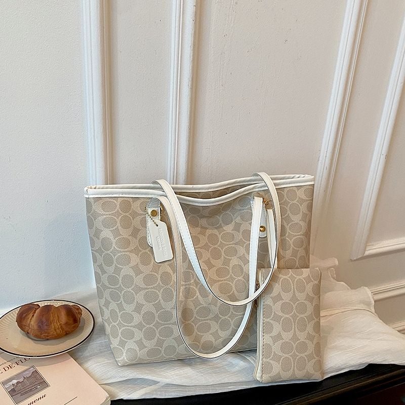Sac cabas monogramme avec pochette