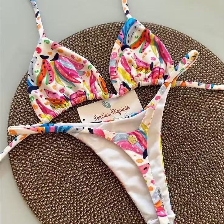 Bikini deux pièces triangle à nouer, 8 modèles